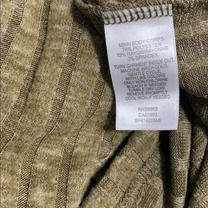 bp | Tops | Bp Cozy Ribbed Turtleneck Top Olive Green | Poshmark